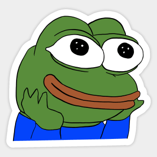 feelswowman happy wholesome pepe Sticker